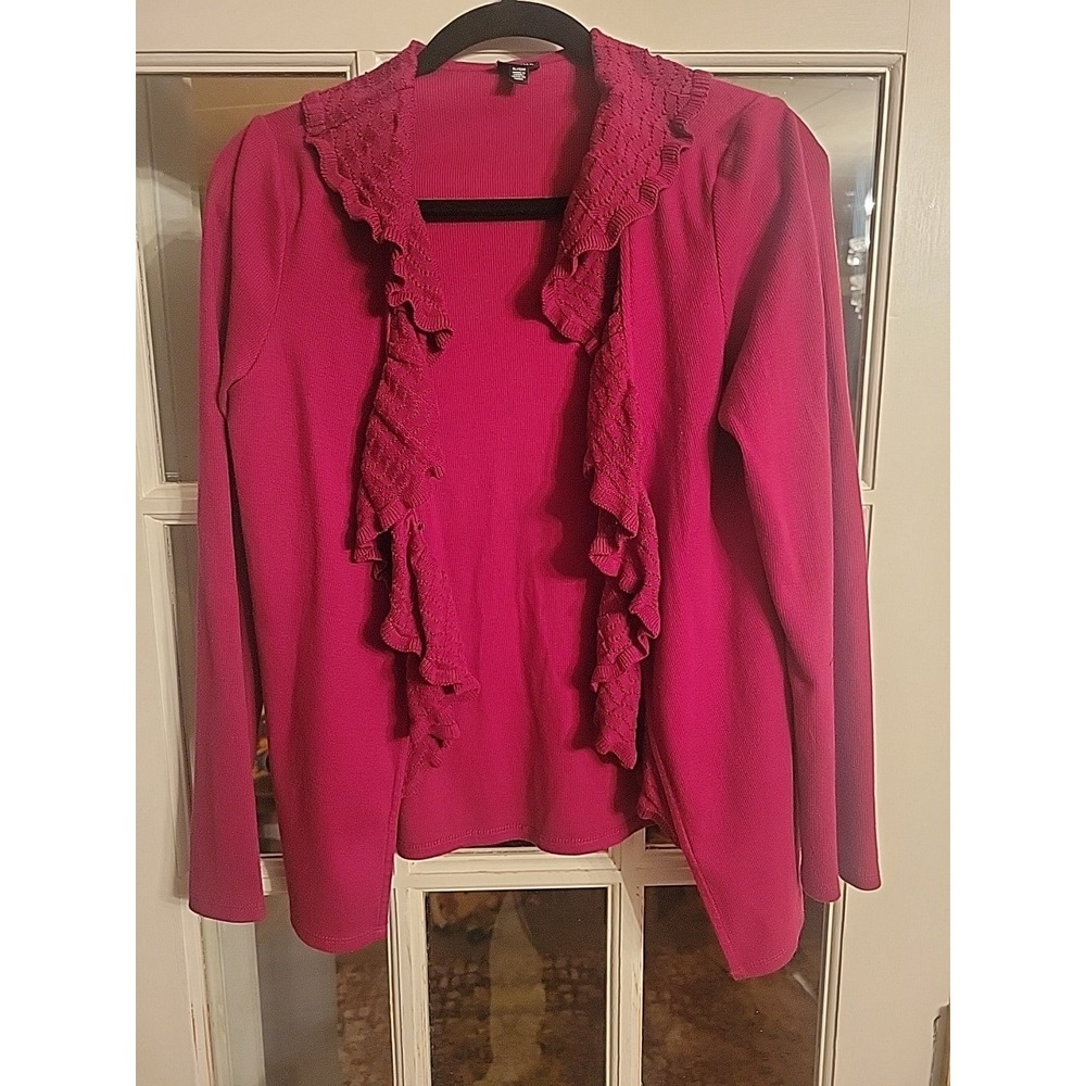 Vintage Rafaella‎ Sweater Women's S Color Block Cotton Red 80's